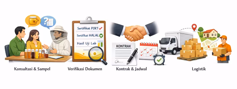 Layanan supplier madu murni B2B Rebepal Madu untuk industri dan HORECA